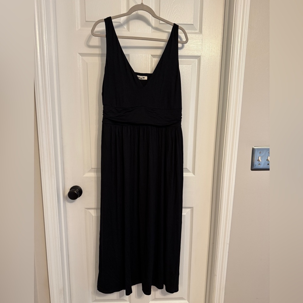 Boden Black Sleeveless V-Neck Maxi Dress